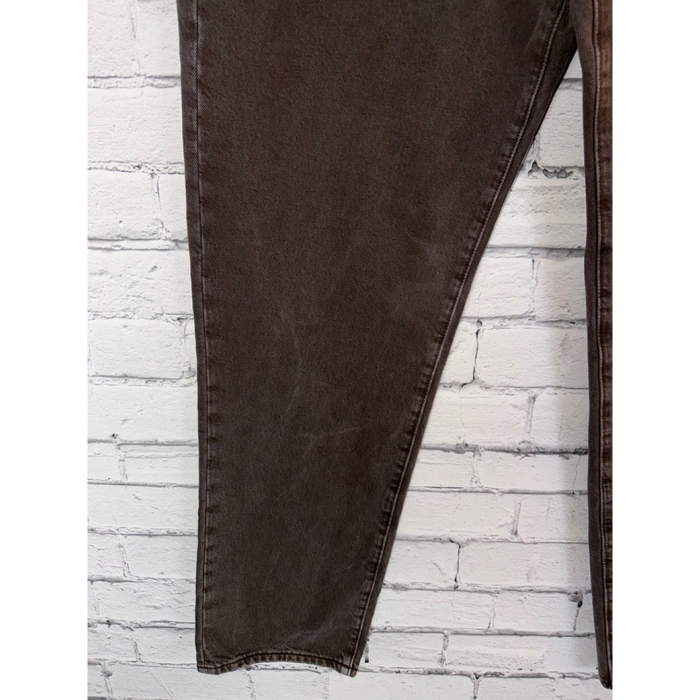 Men's Abercrombie & Fitch Loose Baggy Straight Jeans size 38x34 Black Brown - Picture 3 of 8